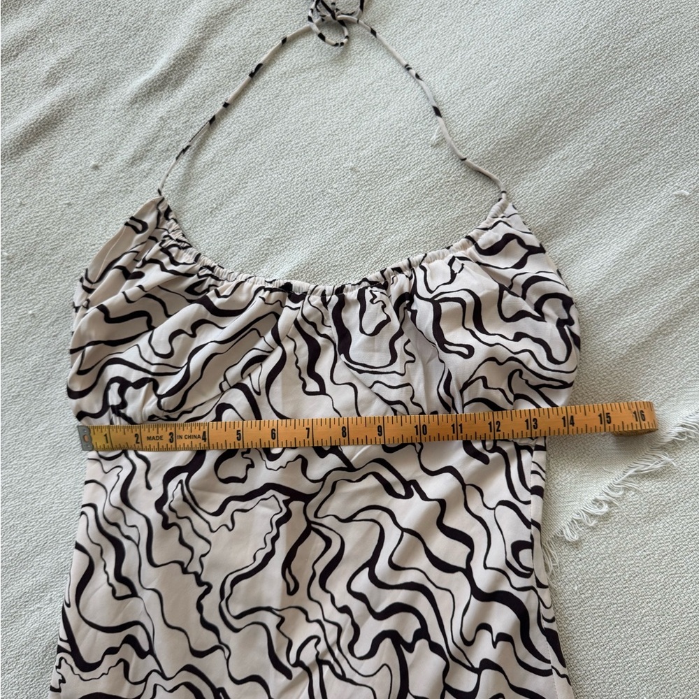 Abercrombie Halter Ruched Mini Dress. - Picture 6 of 7